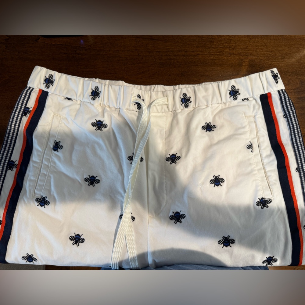 Anthropologie Embroidered Bumble Bee Track Pants! - Picture 4 of 9